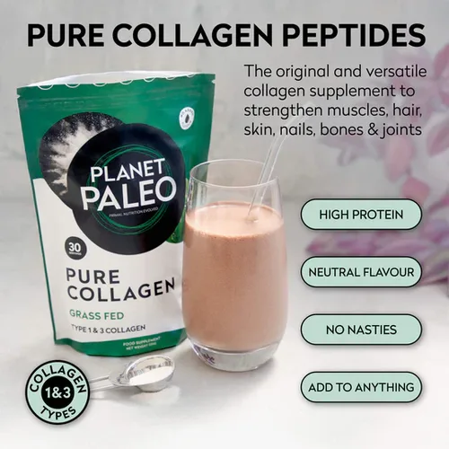 Planet Paleo Pure Collagen Powder – Premium Quality for Skin, Joints, and Overall Wellness