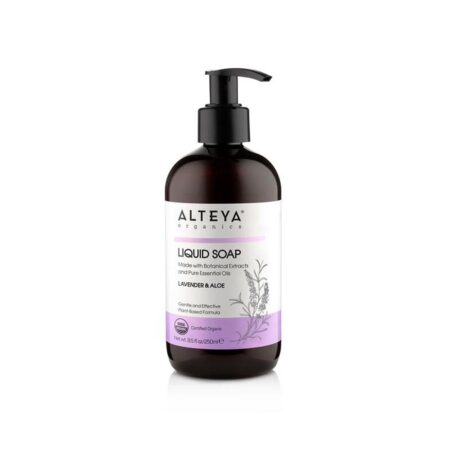 alteya organic liquid soaps liquid soap lavender and aloe 250ml 1