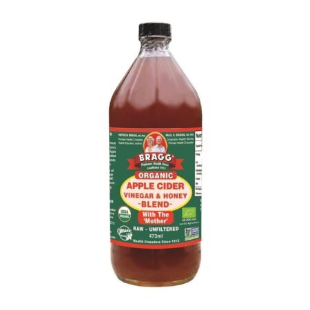 bragg apple cider vinegar honey blend 16oz 473ml 1 2