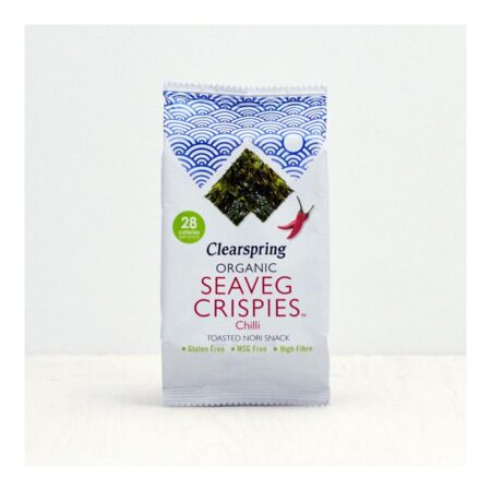 clearspring organic seaveg crispies chilli 1 2