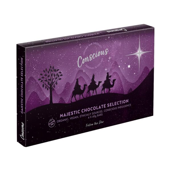 conscious chocolate majestic chocolate selection christmas gift box 1 2