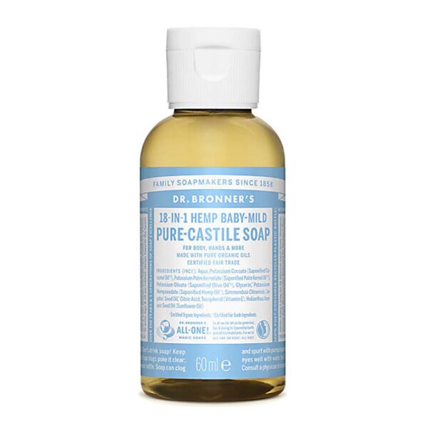 dr bronners baby unscented castile 60ml 1 1