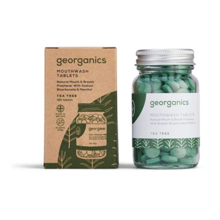 georganics tea tree mouthwash tablets 1 2