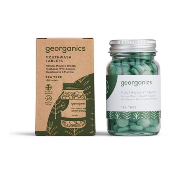 georganics tea tree mouthwash tablets 1 2