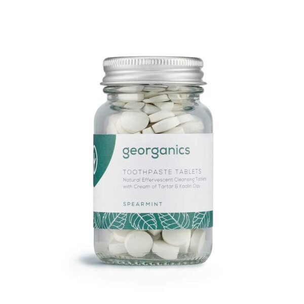 georganics toothpaste tablets spearmint 120 tabs 1 1