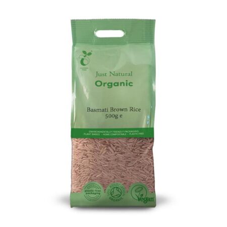 just natural organic basmati brown rice 500g 1 1