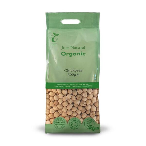 just natural organic chickpeas 500g 1 1