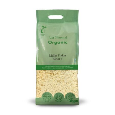 just natural organic gluten free millet flakes 500g 1 1