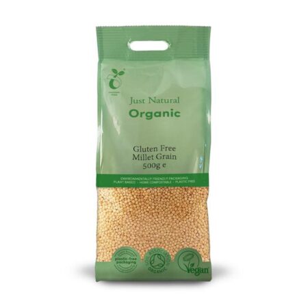just natural organic gluten free millet grain 500g 1 1