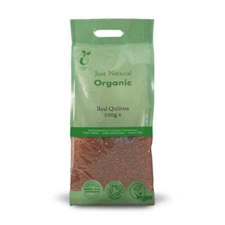 just natural organic gluten free red quinoa 500g 1 1