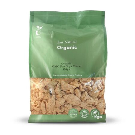 just natural organic gmo free soya mince 350g 1 1