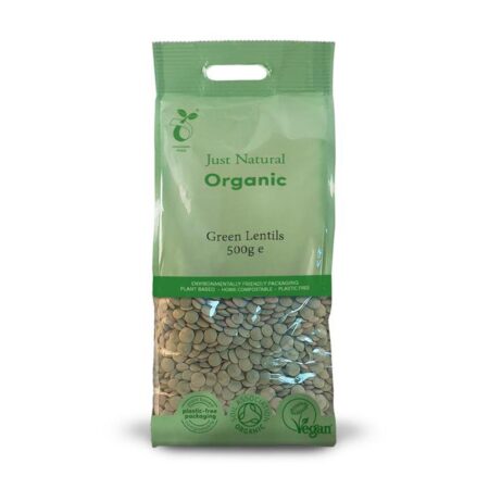 just natural organic green lentils 500g 1 1