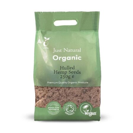 just natural organic hemp seeds hulled 250g 1 1
