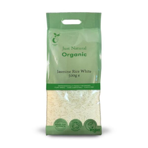 just natural organic jasmin rice white 500g 1 1