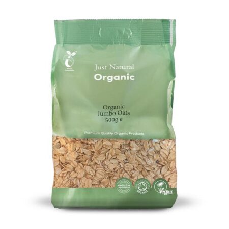 just natural organic jumbo oats 500g 1 1