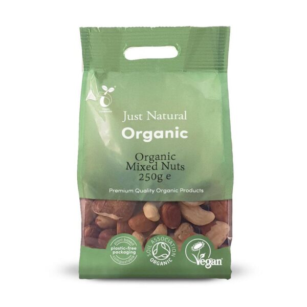 just natural organic mixed nuts 250g 1 1