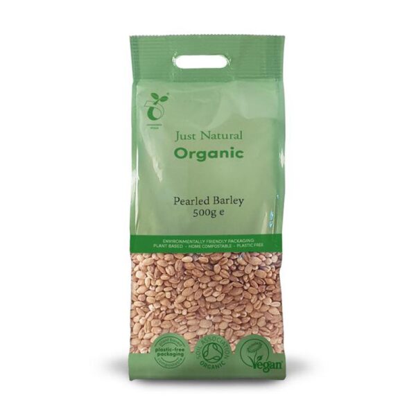 just natural organic pearled barley 500g 1