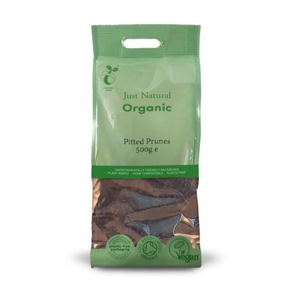 just natural organic pitted prunes 500g 1 1