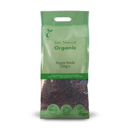 just natural organic poppy seeds 500g 1 1