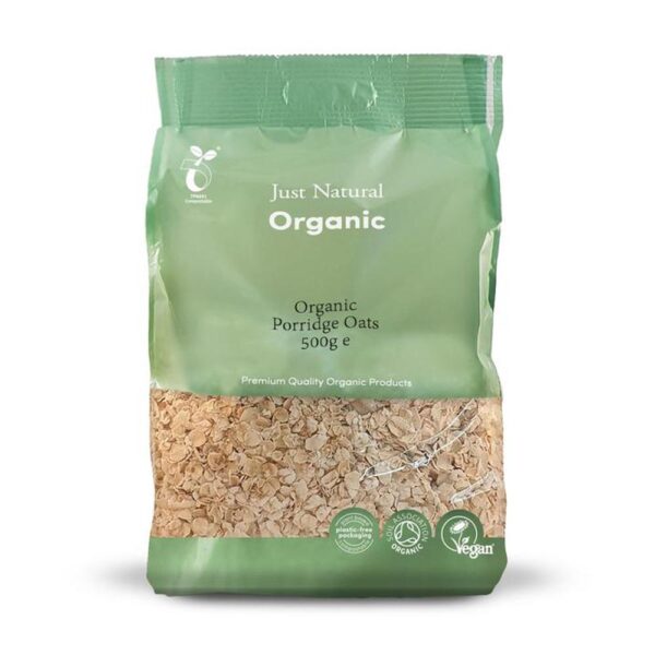 just natural organic porridge oats 500g 1 1