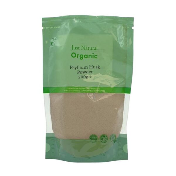just natural organic psyllium husk powder 200g 1 1