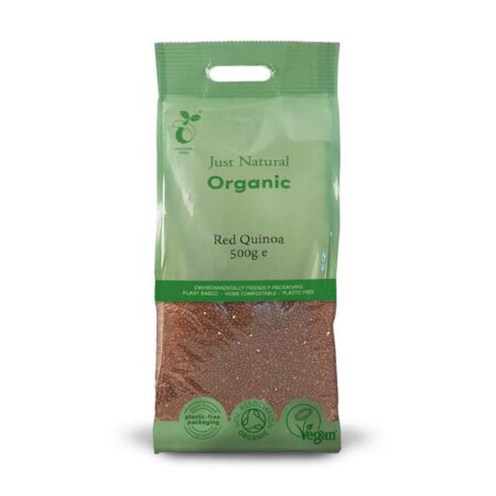 just natural organic red quinoa 500g 1 1