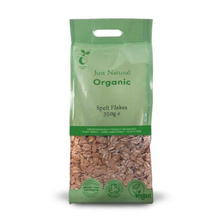 just natural organic spelt flakes 350g 1 1