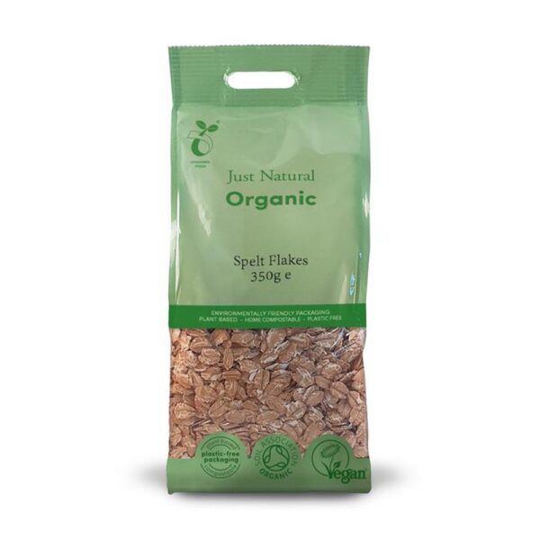 just natural organic spelt flakes 350g 1 1