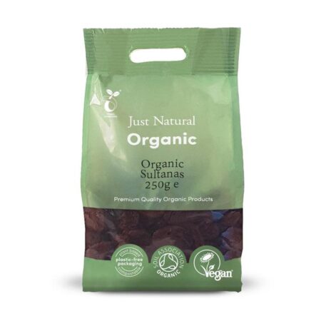 just natural organic sultanas 250g 1 1