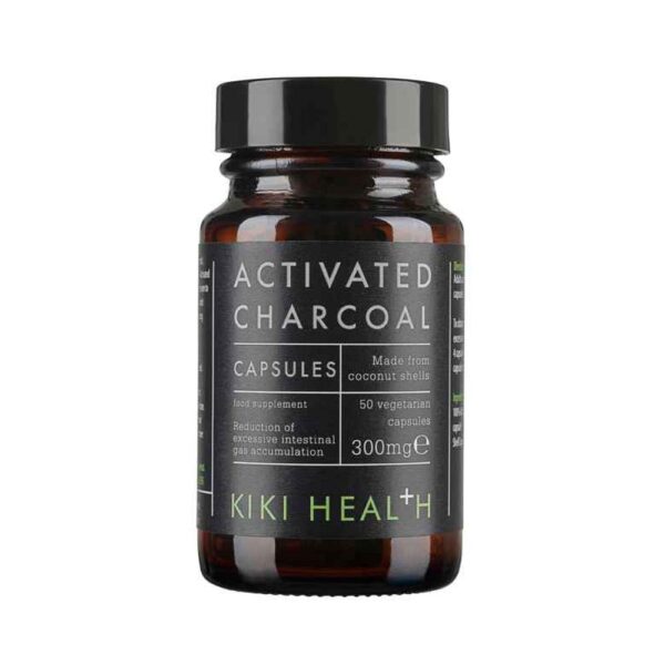 kiki health activated charcoal tablets 300mg 50 capsules 1 1