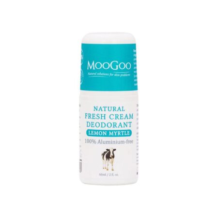 moogoo natural fresh cream deodorant lemon myrtle 60g 1 2