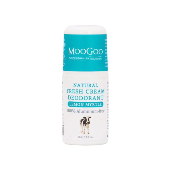 moogoo natural fresh cream deodorant lemon myrtle 60g 1