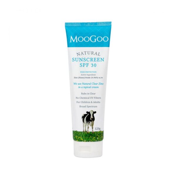moogoo sun care natural sunscreen spf 30 uk 120g 1