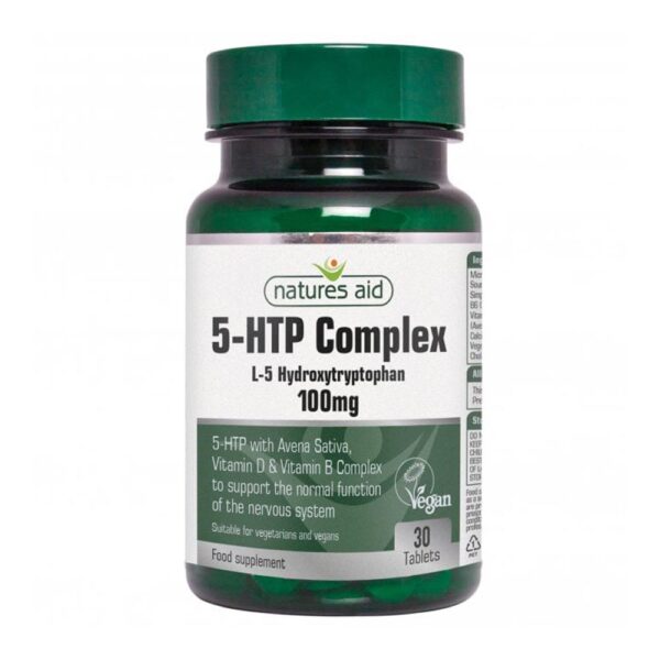 natures aid 5 htp complex 100mg tablets 30 1 1