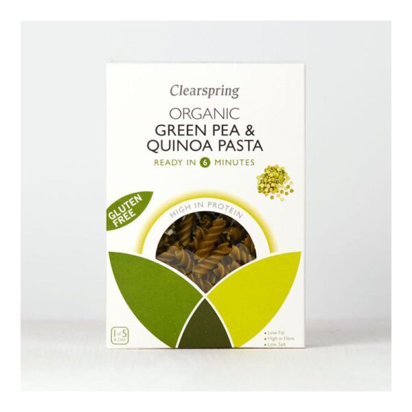 organic gluten free green pea quinoa pasta 1 2