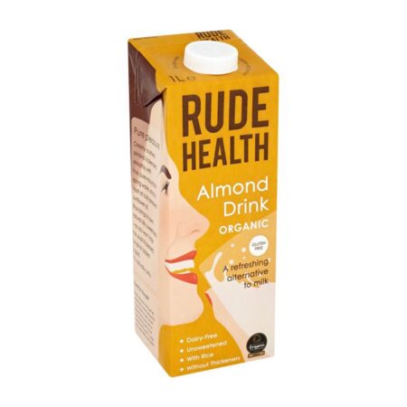 rude health organic non dairy almond drink 1l 1 1