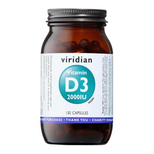viridian vitamin d3 2000iu 150caps 1 1